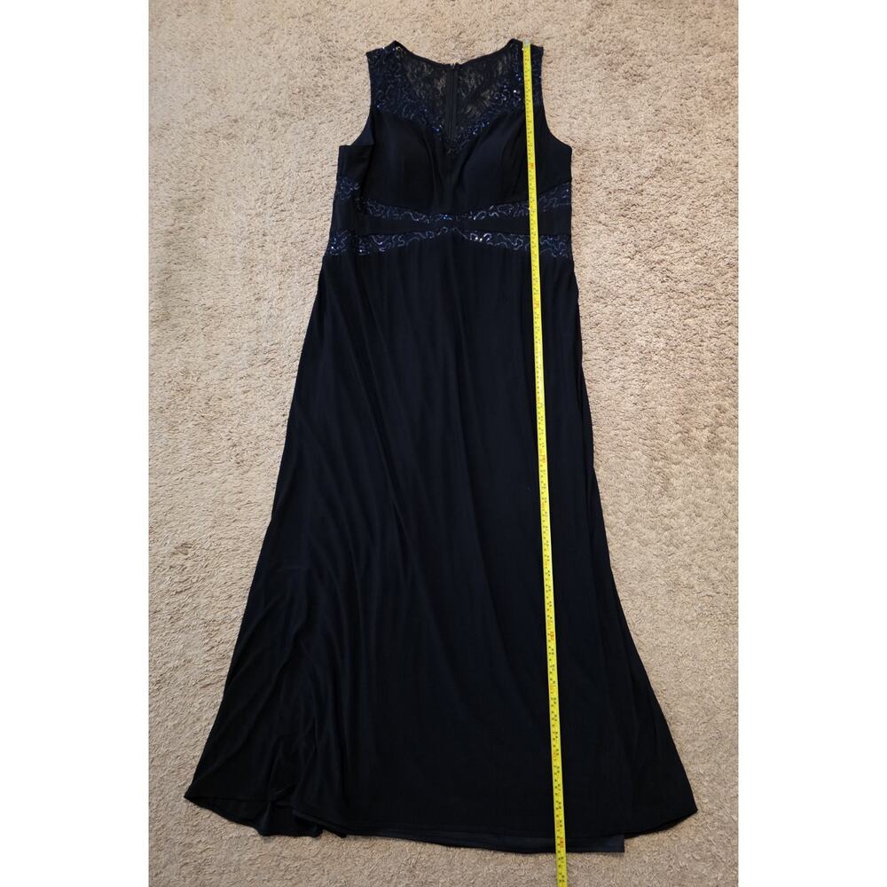 Nightway Collections Formal Navy Sequin Formal Dress 20W - Picture 7 of 11